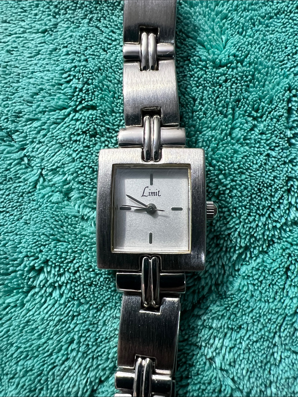 Limit Silver Square Link Bracelet Watch Brand New